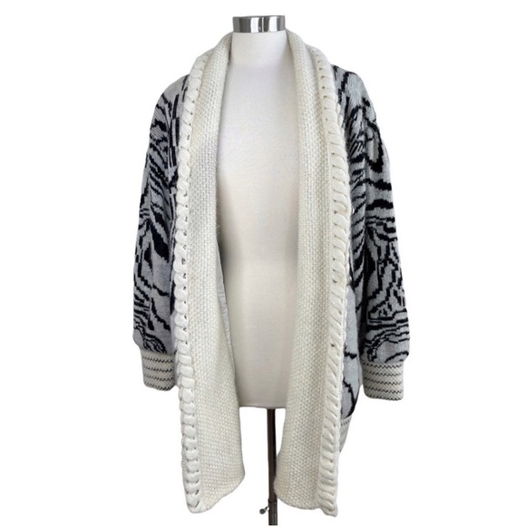 NINA MARTINI Vintage Animal Print Sweater size L - Picture 7 of 9
